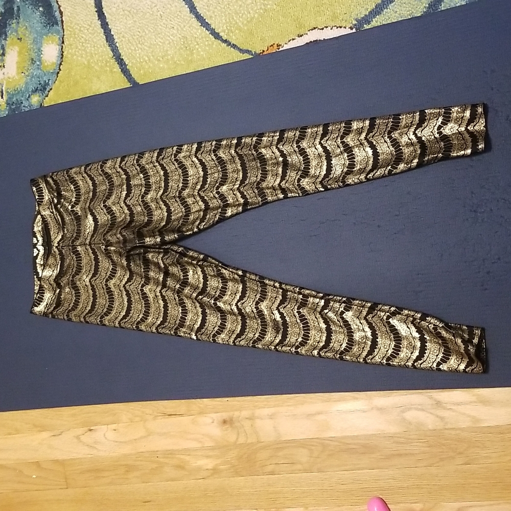 Black Milk golden lashes leggings